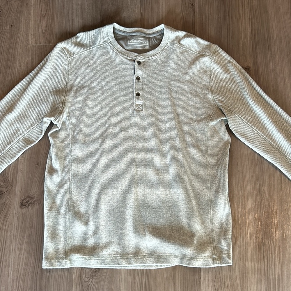 Mens Eddie Bauer ultra soft thermal henley